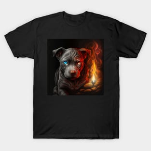 Devilish Pit Bull Puppy T-Shirt